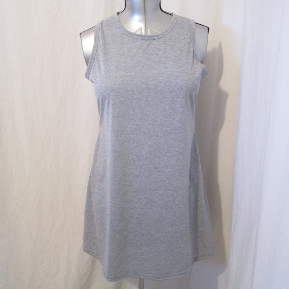 Sleeveless Shift Dress L